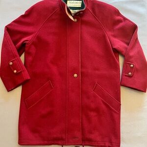 Vintage 1990’s Mackintosh Burgundy Wool PeaCoat